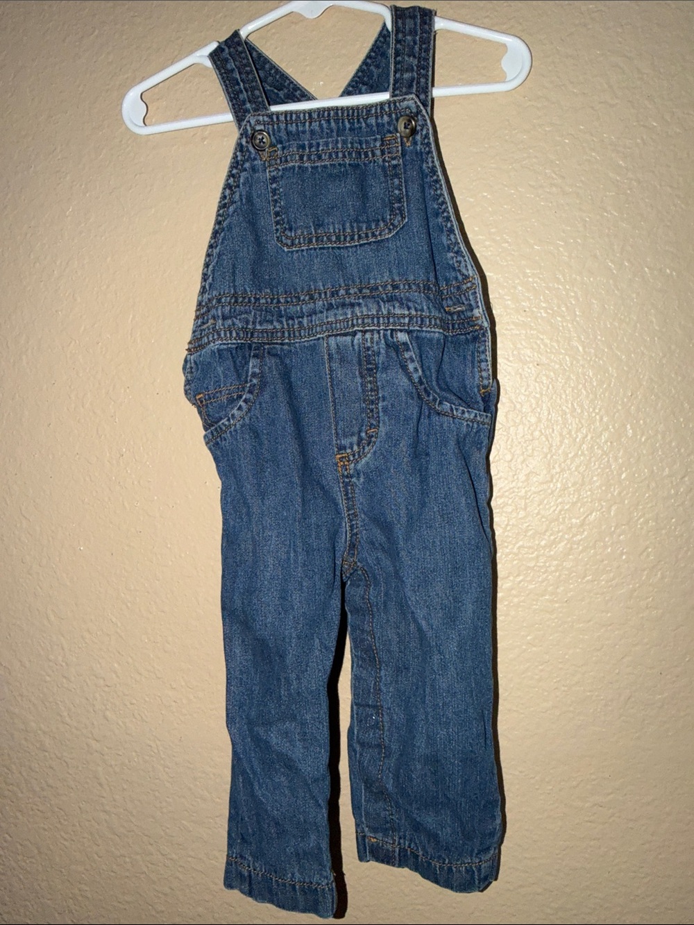 Carter's Dark Blue Denim Overalls for Kids